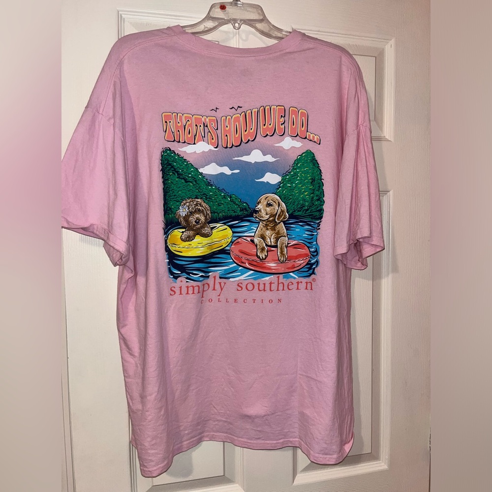 Simply Southern Dogs Tubing How We Do Tee Size XXL